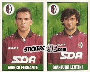 Sticker Ferrante / lentini - Calcio 1997-1998 n. 552 - Merlin