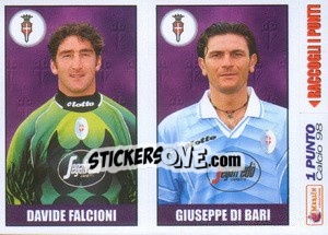 Sticker Falcioni / Di Bari - Calcio 1997-1998 n. 555 - Merlin