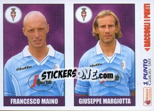 Sticker Maino / Margiotta - Calcio 1997-1998 - Merlin