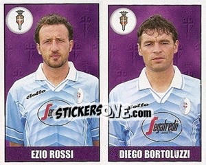 Sticker Ezio Rossi / Diego Bortoluzzi - Calcio 1997-1998 n. 557 - Merlin