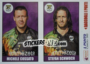 Sticker Cossato / Schwoch - Calcio 1997-1998 - Merlin