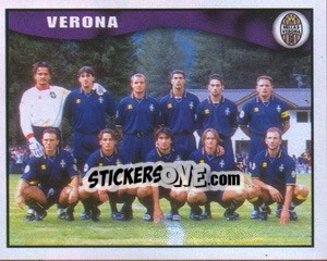 Cromo Verona team - Calcio 1997-1998 - Merlin