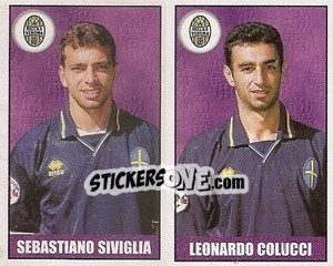 Sticker Siviglia / Colucci - Calcio 1997-1998 n. 573 - Merlin