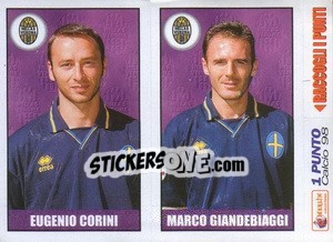 Cromo Corini / Giandebiaggi - Calcio 1997-1998 - Merlin