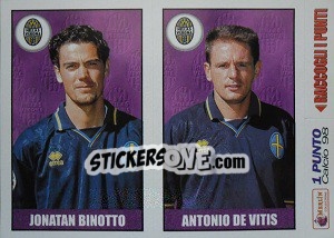 Sticker Binotto / De Vitis - Calcio 1997-1998 - Merlin