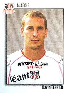 Figurina David Terrier - FOOT 2003-2004 n. 10 - Panini