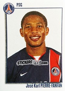 Sticker Jose Karl Pierre-Fanfan - FOOT 2003-2004 n. 294 - Panini