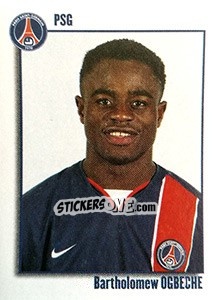 Sticker Bartholomew Ogbeche - FOOT 2003-2004 - Panini