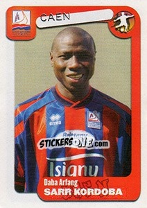 Sticker Daba Arlang Sarr Cordoba - FOOT 2004-2005 - Panini