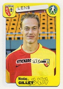 Sticker Nicolas Gillet - FOOT 2004-2005 n. 128 - Panini