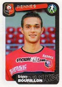 Sticker Grégory Bourillon - FOOT 2004-2005 - Panini