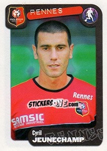 Sticker Cyril Jeunechamp - FOOT 2004-2005 - Panini