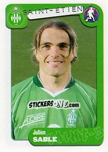 Sticker Julien Sable - FOOT 2004-2005 n. 331 - Panini