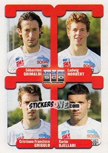 Sticker Grimaldi / Norbert / Grigulo / Djellabi - FOOT 2004-2005 - Panini