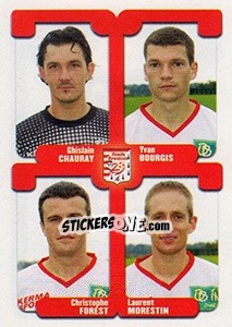 Cromo Chauray / Bourgis / Forest / Morestin - FOOT 2004-2005 - Panini