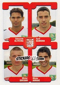 Sticker Oliveira / Ramond / Guegan / Auriac - FOOT 2004-2005 n. 411 - Panini