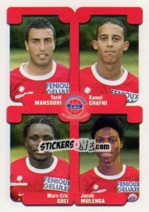 Sticker Mansouri / Chafni / Guei / Mulenga - FOOT 2004-2005 - Panini