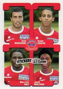 Cromo Mansouri / Chafni / Guei / Mulenga - FOOT 2004-2005 - Panini