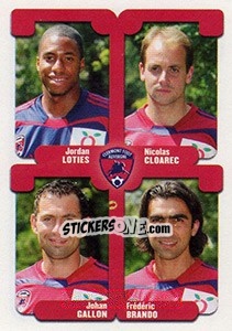 Sticker Loties / Cloarec / Gallon / Brando - FOOT 2004-2005 - Panini