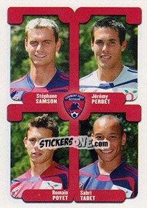 Cromo Samson / Perbet / Poyet / Tabet - FOOT 2004-2005 - Panini