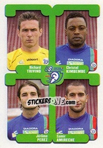 Sticker Trivino / Kimbembe / Perez / Amireche - FOOT 2004-2005 - Panini