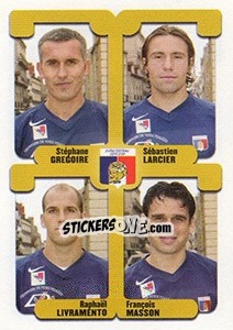 Sticker Gregoire / Larcier / Livramento / Masson - FOOT 2004-2005 - Panini