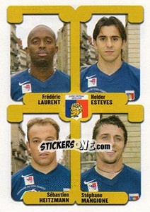 Figurina Laurent / Esteves / Heitzmann / Mangione - FOOT 2004-2005 n. 428 - Panini