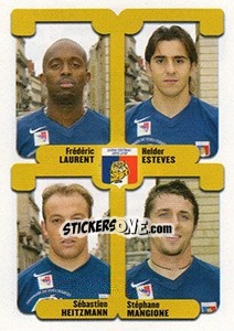 Sticker Laurent / Esteves / Heitzmann / Mangione - FOOT 2004-2005 - Panini