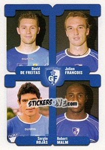 Sticker De Freitas / Francois / Rojas / Malm - FOOT 2004-2005 n. 432 - Panini
