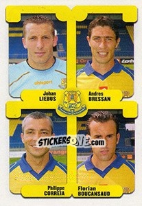 Sticker Leibus / Bressan / Correia / Boucansaud - FOOT 2004-2005 - Panini