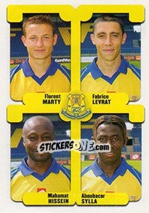 Figurina Marty / Levrat / Hissein / Sylla - FOOT 2004-2005 - Panini