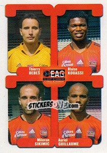 Sticker Debes / Kouassi / Sikimic / Guillaume - FOOT 2004-2005 - Panini