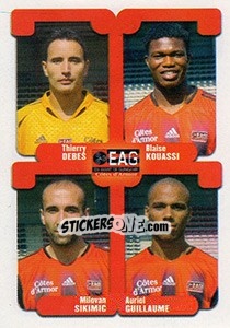 Cromo Debes / Kouassi / Sikimic / Guillaume - FOOT 2004-2005 - Panini