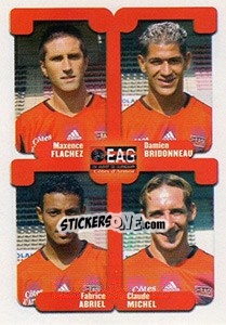 Sticker Flachez / Bridonneau / Abriel / Michel - FOOT 2004-2005 - Panini