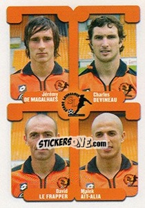 Sticker De Magalhaes / Devineau / Le Frapper / Ait-Alia - FOOT 2004-2005 - Panini