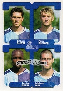 Sticker Gauvin / Ducrocq / Lassana Diarra / Roda - FOOT 2004-2005 - Panini