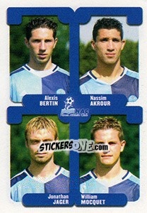 Sticker Bertin / Akrour / Jager / Mocquet - FOOT 2004-2005 - Panini