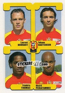 Sticker Bonnart / Hautcoeur / Thomas / Periatambee - FOOT 2004-2005 - Panini