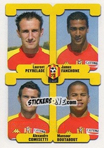 Sticker Peyrelade / Fanchone / Comisetti / Boutabout - FOOT 2004-2005 - Panini