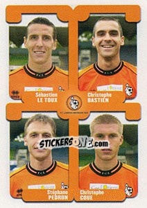 Sticker Le Toux / Bastien / Pedron / Coue - FOOT 2004-2005 n. 455 - Panini