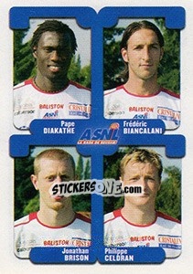 Sticker Diakathe / Biancalani / Brison / Celdran - FOOT 2004-2005 n. 463 - Panini