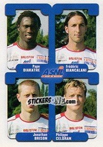 Sticker Diakathe / Biancalani / Brison / Celdran - FOOT 2004-2005 - Panini