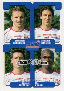 Sticker Duchemin / Gavanon / Dufresne / Kroupi - FOOT 2004-2005 - Panini