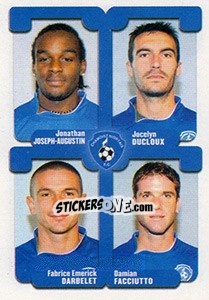 Sticker Joseph-Augustin / Ducloux / Darbelet / Facciutto - FOOT 2004-2005 - Panini