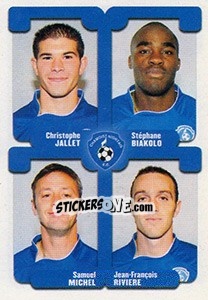 Cromo Jailet / Biakolo / Michel / Riviere - FOOT 2004-2005 - Panini