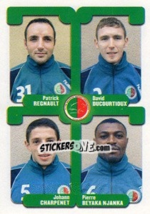 Cromo Regnault / Ducourtioux / Charpenet / Beyaka Njanka - FOOT 2004-2005 - Panini