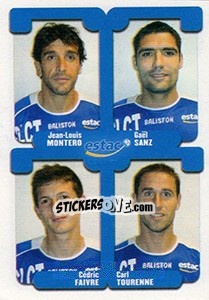 Cromo Montero / Sanz / Faivre / Tourenne - FOOT 2004-2005 - Panini