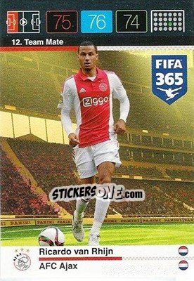 Cromo Ricardo van Rhijn - FIFA 365: 2015-2016. Adrenalyn XL - Panini