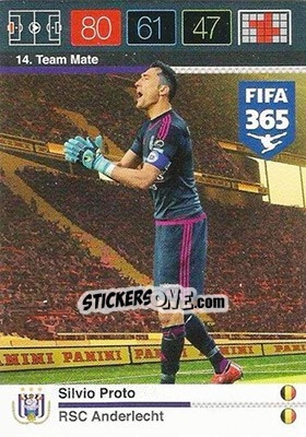Sticker Silvio Proto - FIFA 365: 2015-2016. Adrenalyn XL n. 14 - Panini
