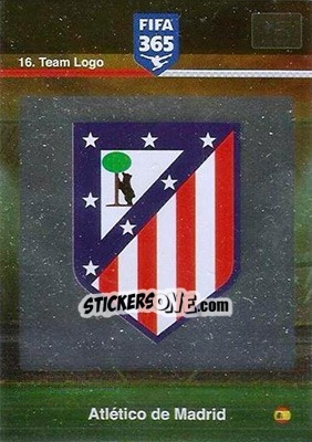 Sticker Team Logo - FIFA 365: 2015-2016. Adrenalyn XL n. 16 - Panini